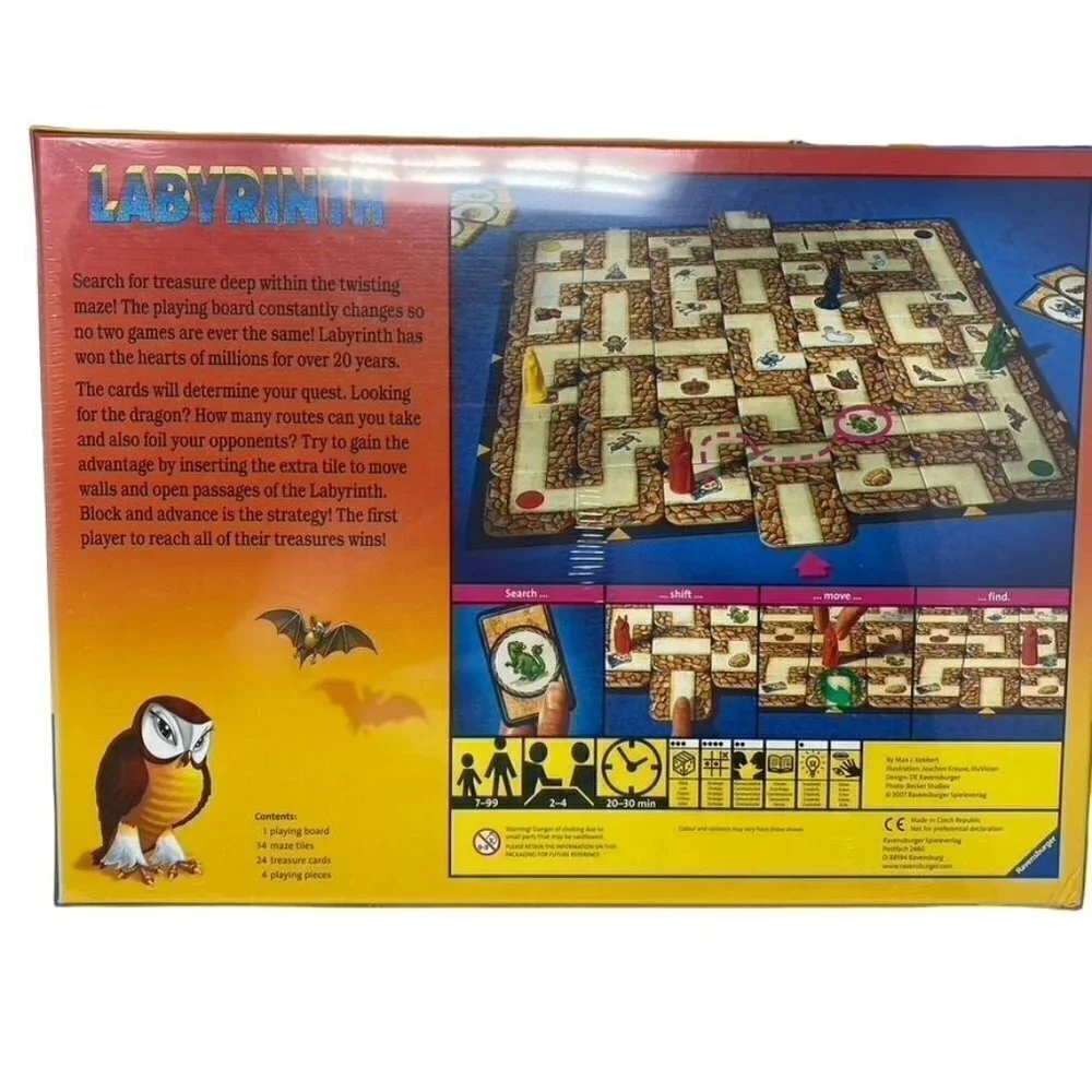 Ravensburger Labyrinth Family Board Game for Kids and Adults Age 7 and Up